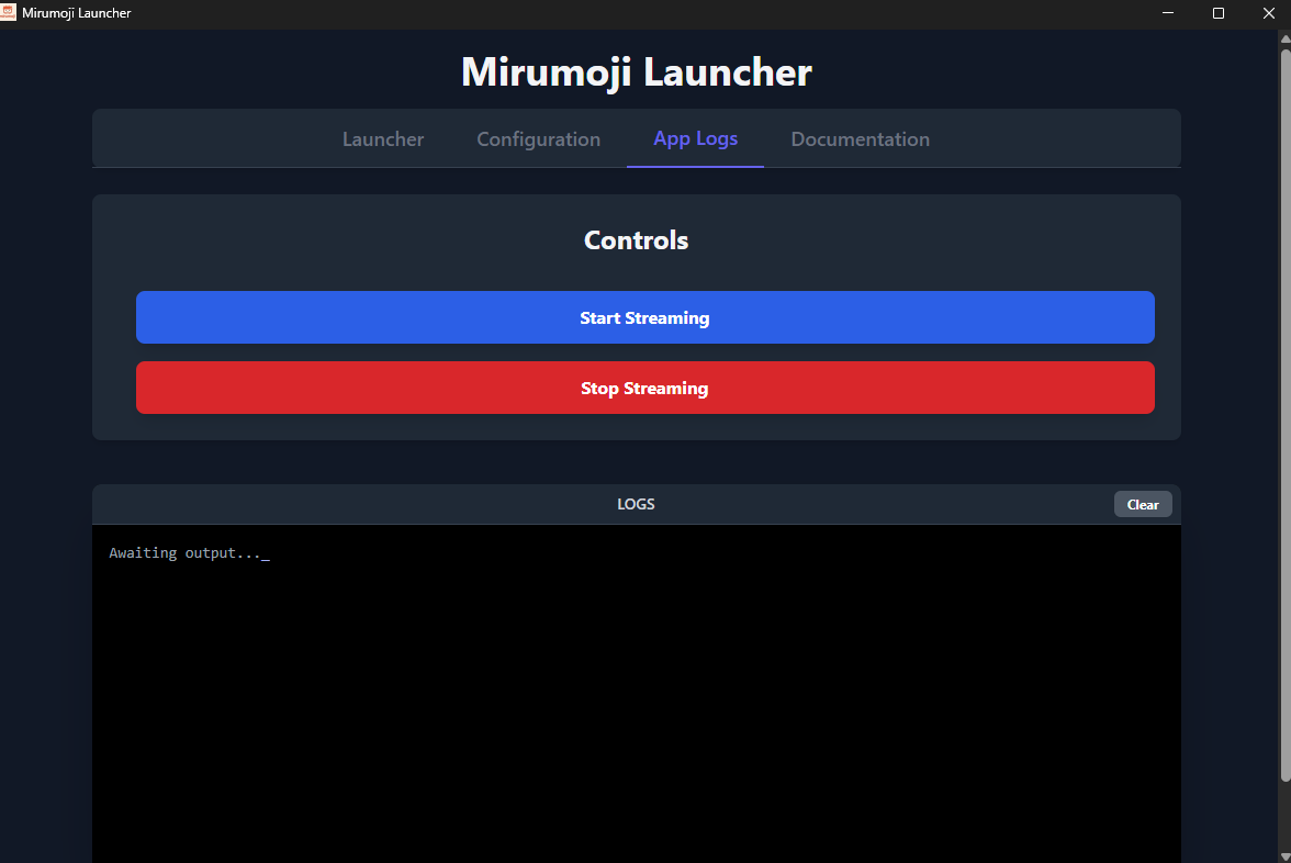 Logs Tab Screenshot