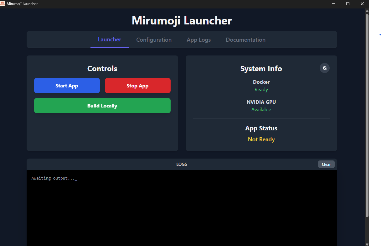Launcher Tab Screenshot